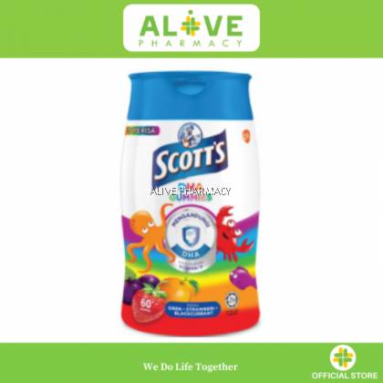 SCOTT DHA GUMMIES ASSORTED FLAVOUR 60'S
