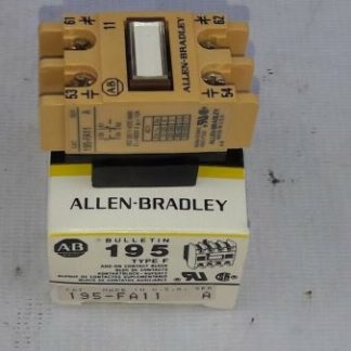 Allen-Bradley Bulletin 195-FA11 Ser A Type F Add On Contact Block 195FA11