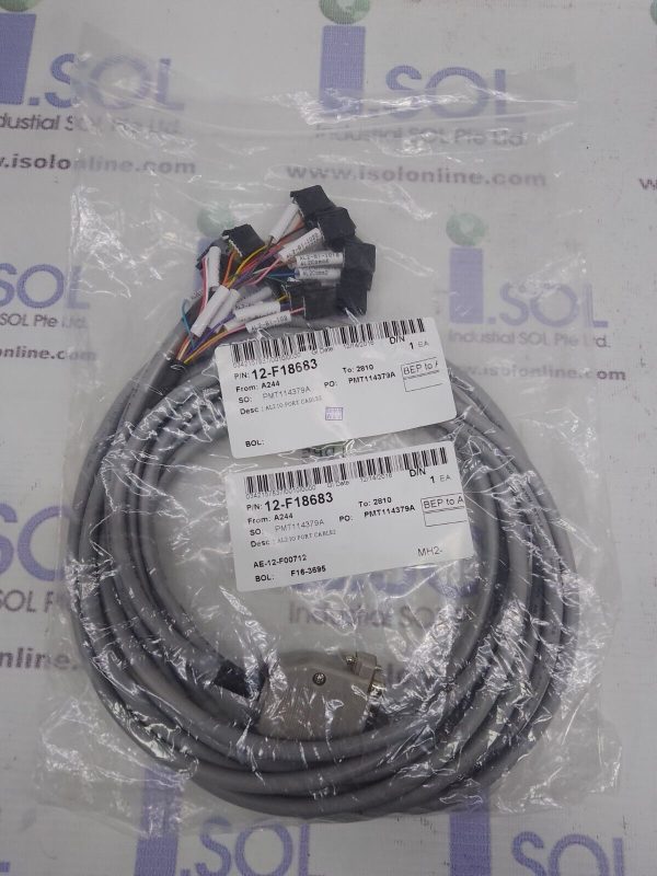 ASM 12-F18683 AL2 IO Port Cable 2 Semiconductor Surplus Stock New