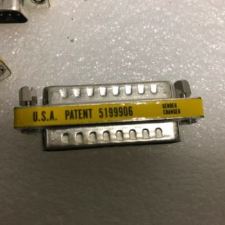 USA Patent 5199906 gender changer 25 pin male to male 64341 lot of 3