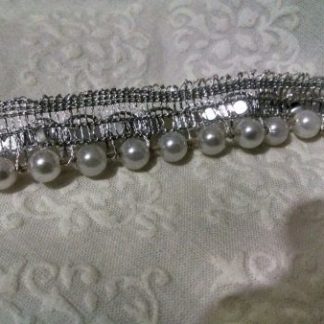 new Design Gotta 2yrd  pearl beaded lace trim bridal wedding lace trim