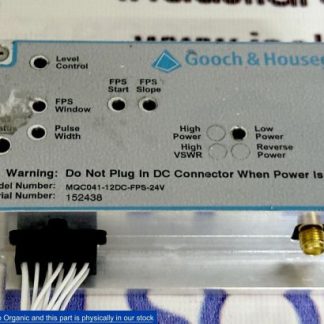 Gooch & Housego MQC041-12DC-FPS-24V Q-Switch RF Driver Acousto-Optic Devices