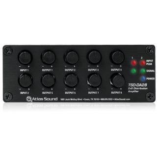 Atlas Sound TSD-DA28 2 x 8 Distribution Amplifier