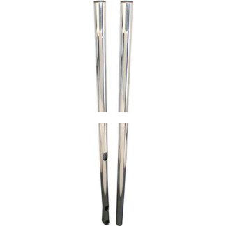 Premier Mounts T84-1-2 84" Chrome Replacement Poles Cut in Half