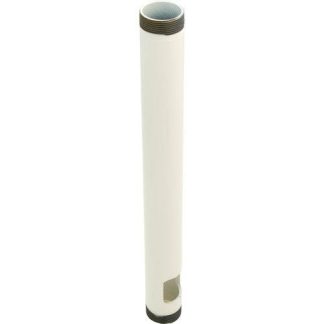 Premier Mounts PWH-24W 24" Pipe w/Cable Routing Outlet (White)