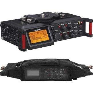 Tascam DR-70D 6-Input / 4-Track Multi-Track Field Recorder with Onboard Omni Microphones