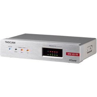 Tascam MM-4D/IN-E 4-Channel Mic/Line Input Dante Converter with Built-In DSP Mixer
