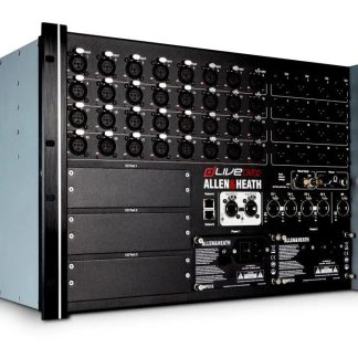 Allen & Heath AH-DLIVE-DM32 dLive S Class MixRack 32x16 I/O, 128 x 64 FPGA, 3 option I/O, ME-1 port, Dual DX Expander Link, Hot Swap PSU