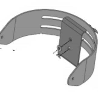 Biamp Community R-VTY35 Vari-Tilt Yoke for R Enclosure (Black) - 911030