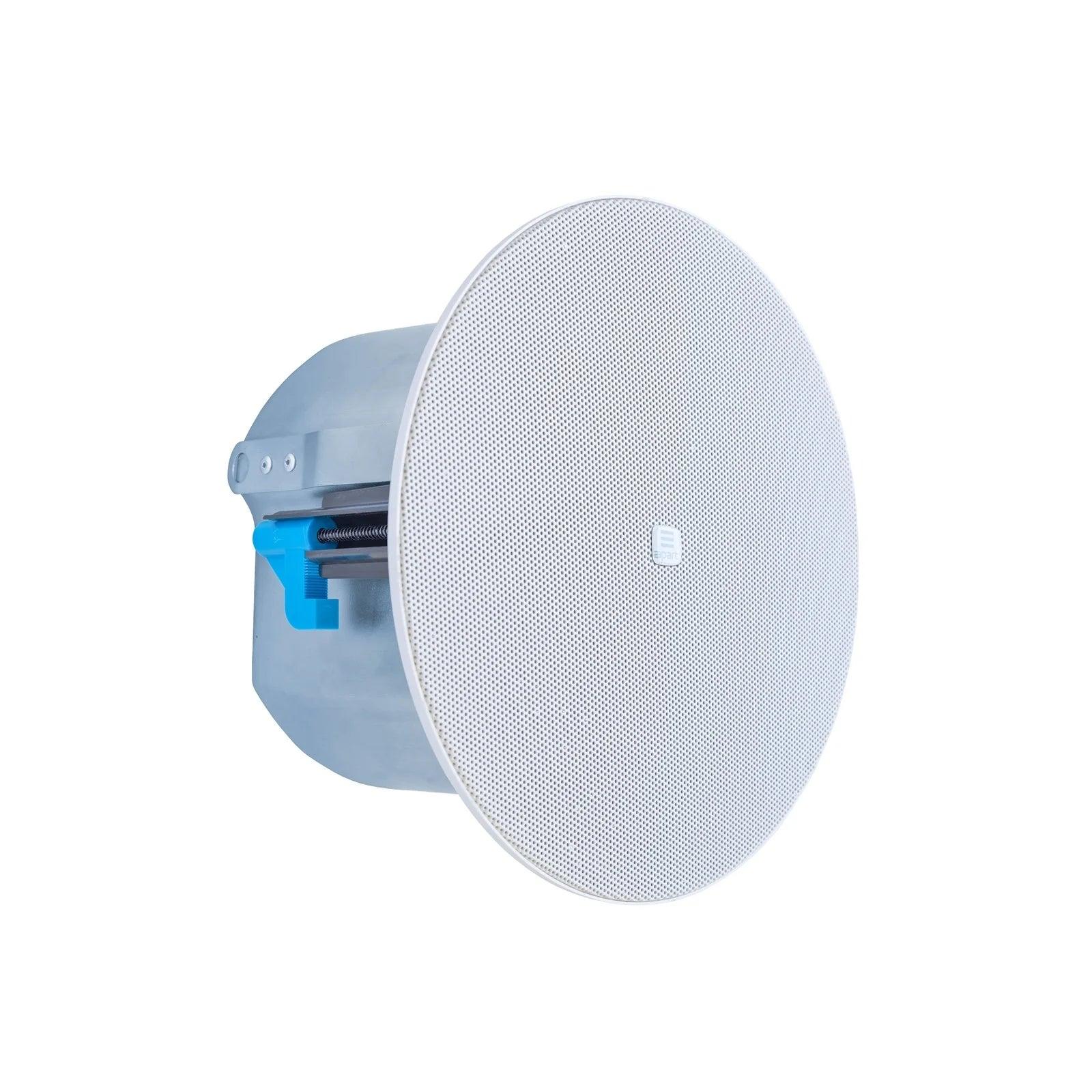 Biamp Desono CM30DTD 4” two-way thin edge design ceiling loudspeaker 100-70 volt / 30 watts, 16 ohms / 60 watts, white, front frame integrated neodymium magnets and back can (Pair)