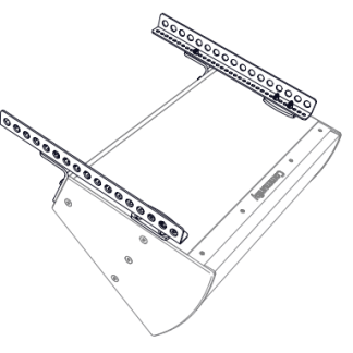 Biamp Community BFR22HW 22-inch BalancePoint Horizontal Fly Rails (White) - 911560