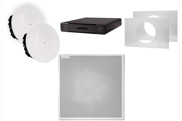 Shure 920P W-V ECOSYSTEM BUNDLE 920P: (1) MXA920, (1) P300-IMX, (2) MXN5W-C + Tile Bridge