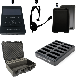 Williams Sound DWS TGS VIP 12 400 Digi-Wave 400 Series Tour Guide System