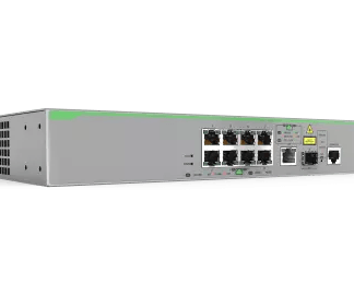 Allied Telesis AT-FS980M/9PS-10 8X10/100T POE+ PORTS 1XGGB/SFP COMBO PORT FIXED AC PS US PWR CORD