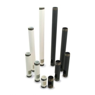 Premier Mounts PWH-18B 18" Pipe with Cable Routing Outlet (Black)