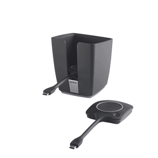 Barco R9861500P01 ClickShare Tray & Button Bundle; Tray and 2 Buttons - Black