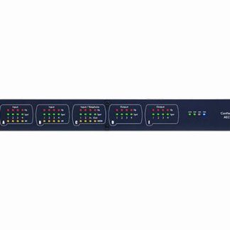 BSS 10 analog mic/line input, 8 analog output, networked signal processor w/ 8 independent AEC algorithms, telephone hybrid & BLU link - BSSBLU102M