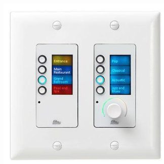 BSS EC-8BV-WHT-US Ethernet Controller with 8 Buttons and Volume (White - US) - BSSEC8BV-WHT-M
