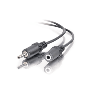 C2G 3ft (0.9m) 3.5mm M/F Stereo Audio Extension Cable - CG40406