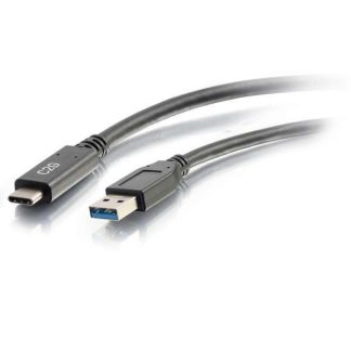 C2G 3ft USB-C® Male to USB-A Male Cable - USB 3.2 Gen 1 (5Gbps) - Black - 28831