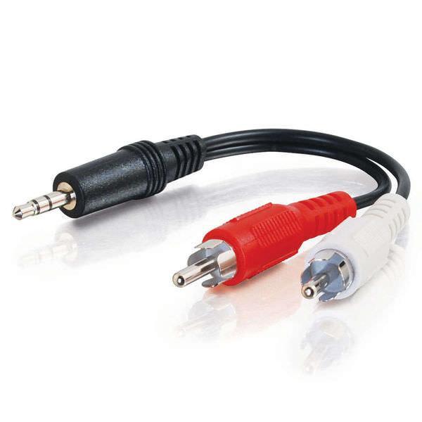 C2G 3ft Value Series™ One 3.5mm Stereo Male To Two RCA Stereo Male Y-Cable - CG39942