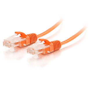 C2G RJ45 Male to RJ45 Male Slim Cat 6 Patch Cable (3', Orange) - CG01176