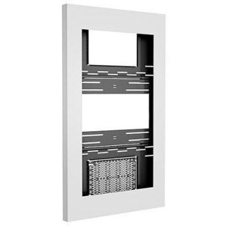Chief 49" Portrait On-Wall Kiosk W/Glass Wht - LW49UWPG