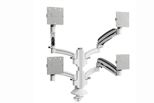 Chief K1 Clmn Mnt 4 Disp Dual 2L Arms Wht - K1C420W