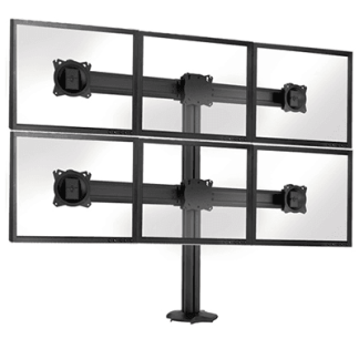Chief KONTOUR™ K3 Grommet-Mounted 3x2 Array, Silver - K3G320S
