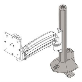 Chief Kxc K1C K2C Clmn Desk Clamp Base Wht - KRA245W