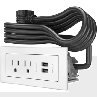 Chief Radiant Power Center 2-AC/2-USB (White) - KRARPC22W