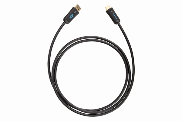 Crestron CBL-4K-DP-HD-6 Active Converter Cable, DisplayPort to HDMI®, 18 Gbps, 6 ft (1.8 m)