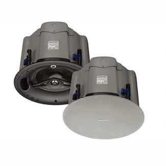 Crestron SAROS IC8LPT-W-T-EACH  Saros® Low-Profile 8” 2-Way In-Ceiling Speaker, White Textured, Single (must be ordered in multiples of 2)