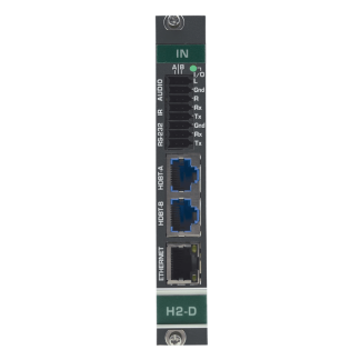Kramer DTAXRD2-IN2-F34/STANDALONE 2–Channel 4K HDR HDMI over HDBaseT 2.0 DSC Input Card with Analog Audio
