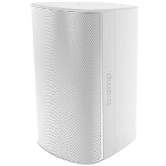 Biamp Desono EX-S10-UB 10” Coaxial Surface Mount Indoor/Outdoor Loudspeaker w/ HF compression driver. 8 Ohm or 70V/100V operation, included indexing u-bracket and weather cover (White) - 911190
