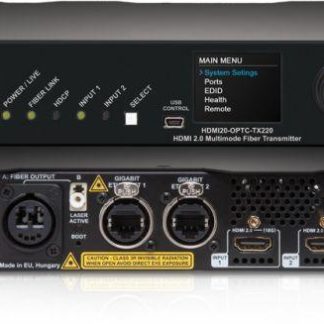 Lightware HDMI20-OPTC-TX220-PRO HDMI 2.0 Full 4K Fiber Optical Extender with Gigabit Ethernet - 91550045