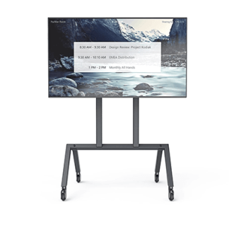 Heckler AV Cart for Google Meet Series One Room Kit, White- H720WT