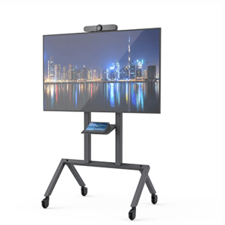 Heckler AV Cart (Logitech Rally Bar Configured, Black/ Grey) - H730BG
