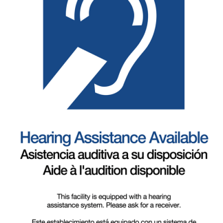 Williams Sound IDP 008 ADA Wall Plaque