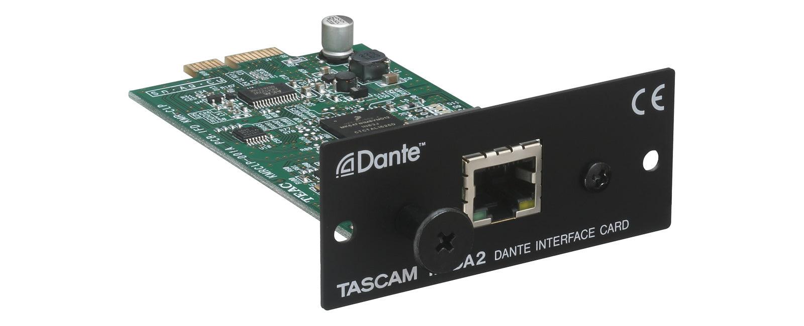 Tascam IF-DA2 2 IN / 2 OUT Dante interface card for the SS-R250N/SS-CDR250N