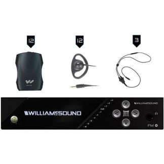 Williams Sound FM 557-12 FM Plus Large-area Dual FM and Wi-Fi ALS with 12 FM R37