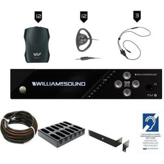 Williams Sound/FM 557-12 PRO D FM Plus Large-area Dual FM and Wi-Fi ALS with 12 FM R37