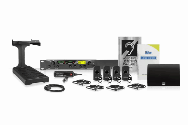 Listen Tech- LS-100-01-WH-D ListenIR iDSP Standard System -(Dante)
