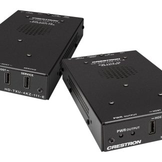 Crestron 4K60 4:4:4 DM® Essentials Transmitter Receiver Pair for USB‑C® DisplayPort™, USB 2.0, and Ethernet Signal Extension over CATx Cable - DM-EXT-2011 KIT