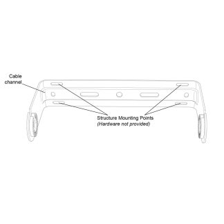 Biamp Desono EXUB-S8 EX-S8 ClickMount U-Bracket Kit (White) -911310