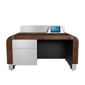 Middle Atlantic L7-F61A-WD-SLH Lectern: Adjustable Height Frame,Wood