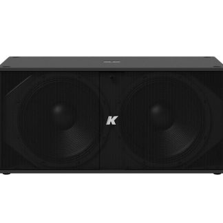 K-Array Thunder KS4 I Ultra-light, Self-Powered dual 18” subwoofer with DSP and power outputs (Black)