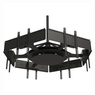 Peerless-AV Hex Mount - Holds six displays to form a circle, with telescoping arms - DST942-6