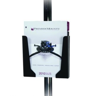 Premier Mounts PSD-SBH Brochure Holder for Single-Pole Carts and Stands