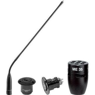 Sennheiser I40-L ME36 lobar mini shotgun capsule, MZH3040 gooseneck, MZT30 flange mount and MZS31 shock mount